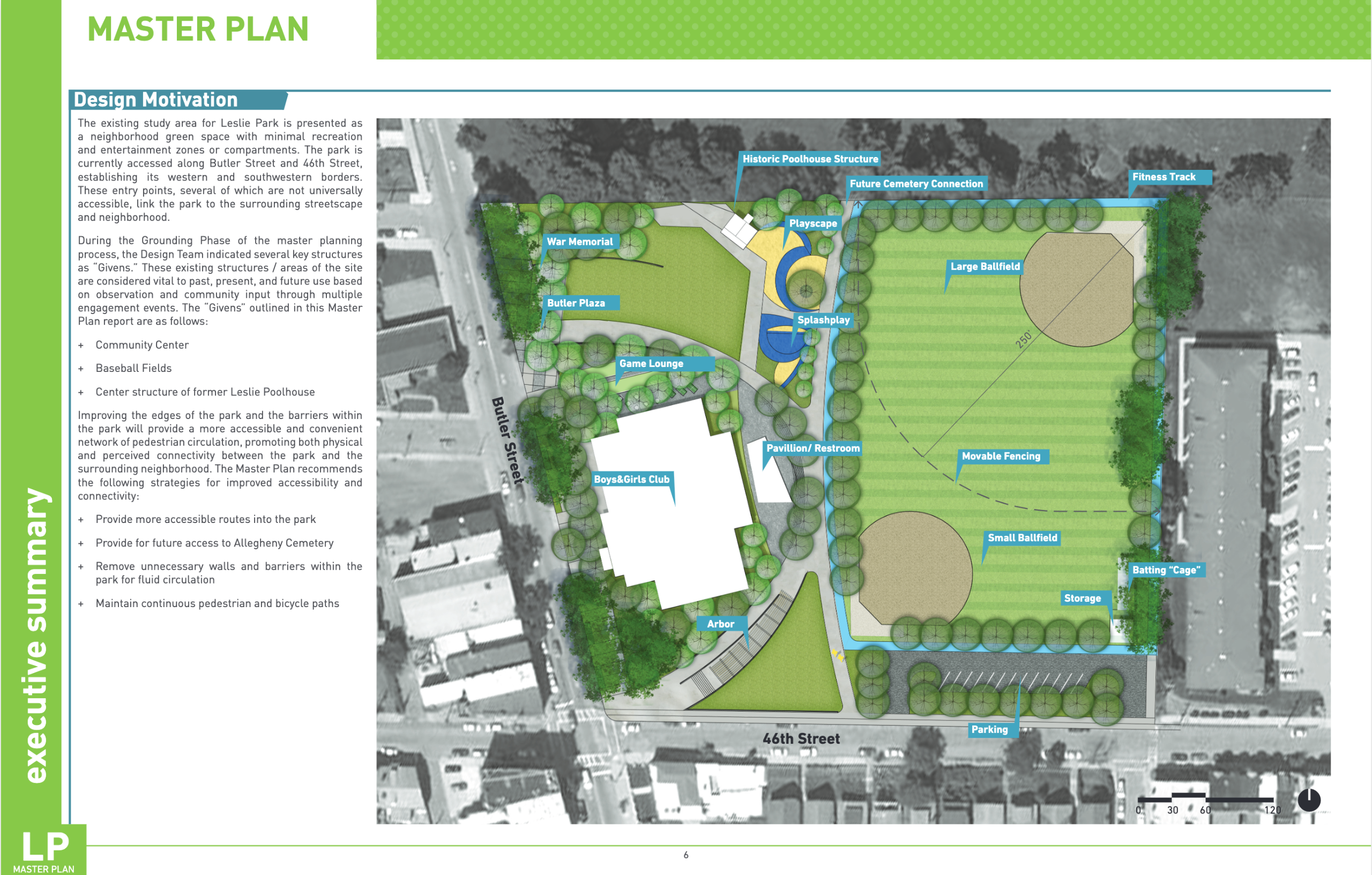 photo of leslie park master plan