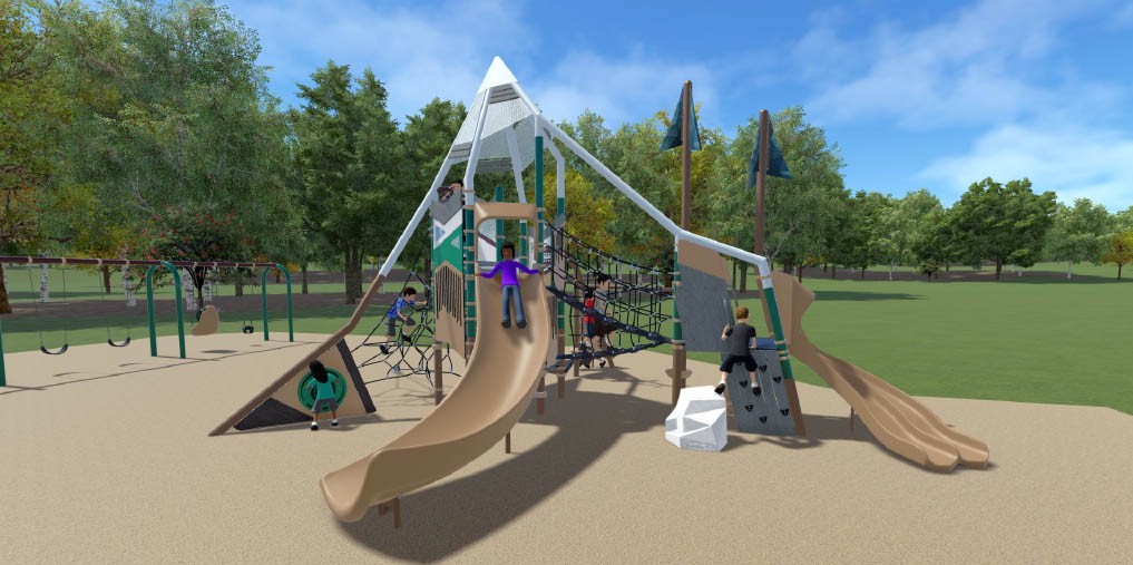 Interactive play equipment for children ages 5-12