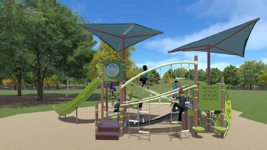 Interactive play equipment for children ages 5-12