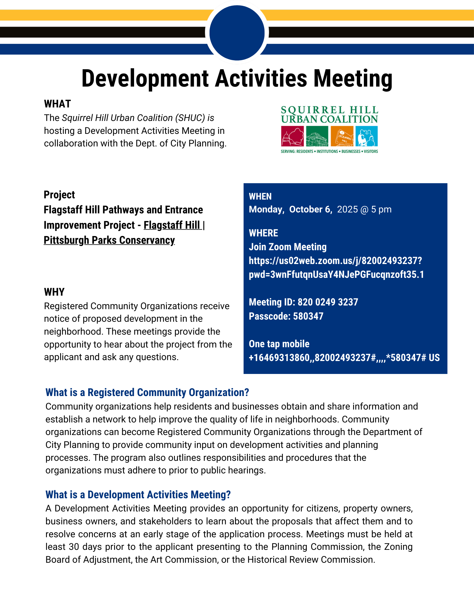 DAM meeting poster