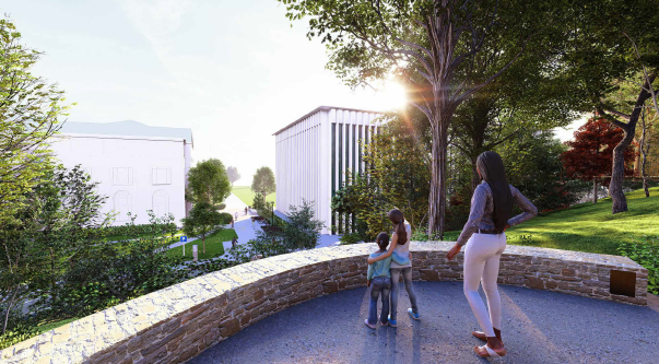 Rendering of the view from the new gathering space