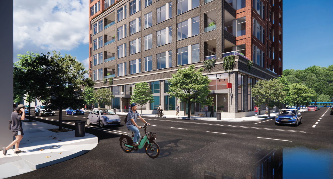 site rendering of 1700 Penn Ave.