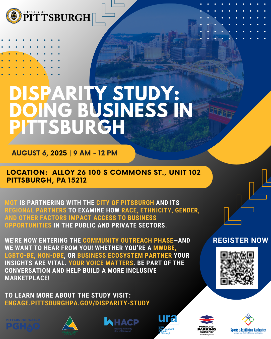 Aug 6th Disparity Study Flier